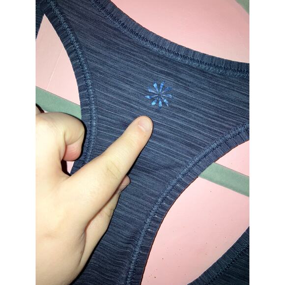 Athleta heather blue athletic tank top medium - Picture 3 of 4